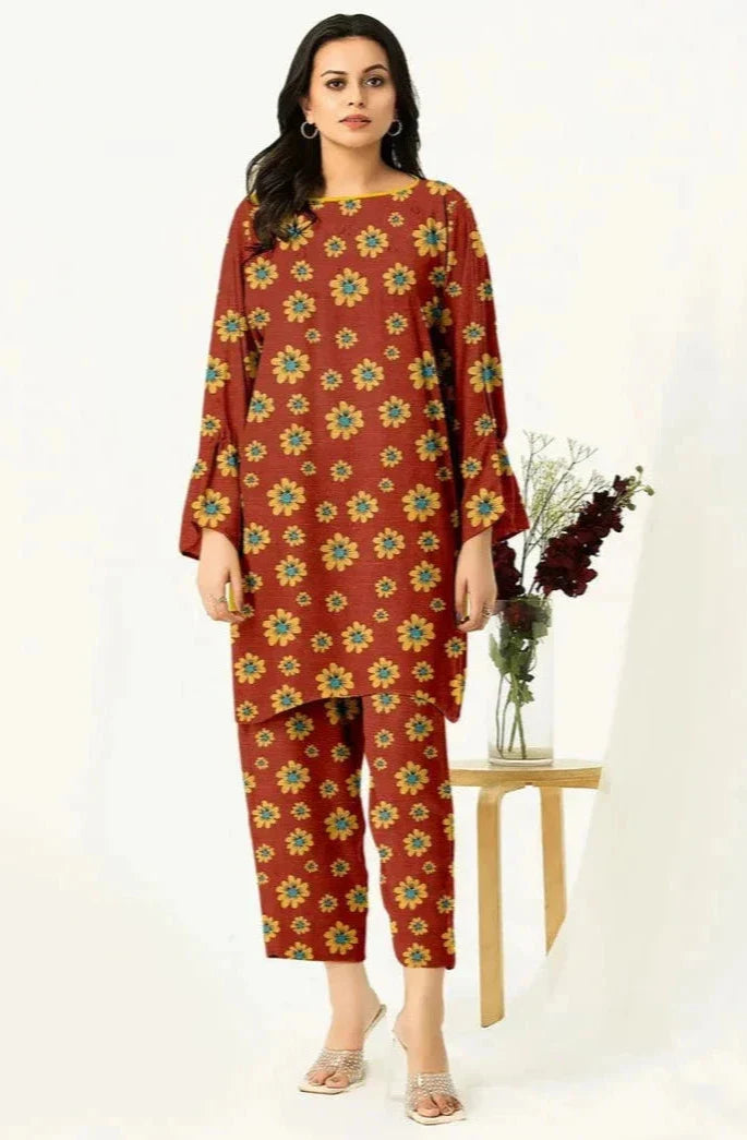 Winter Khaddar 2-Piece Suits - All-Over Prints