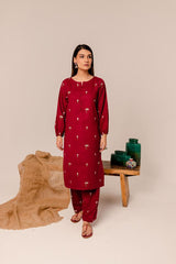 Exclusive Winter 2024 - 2-Piece Embroidered Dhanak Unstitched Suit